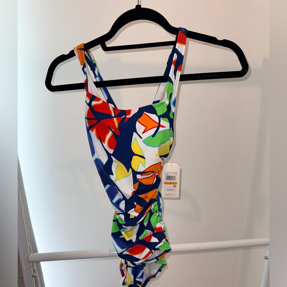 NWT Nautica Women's Standard One Piece Crossback Tummy Control Quick Dry Small - Picture 4 of 11